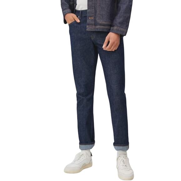 Everlane 32 The Slim 4 Way Stretch Organic Jean Deep Indigo - Picture 1 of 10